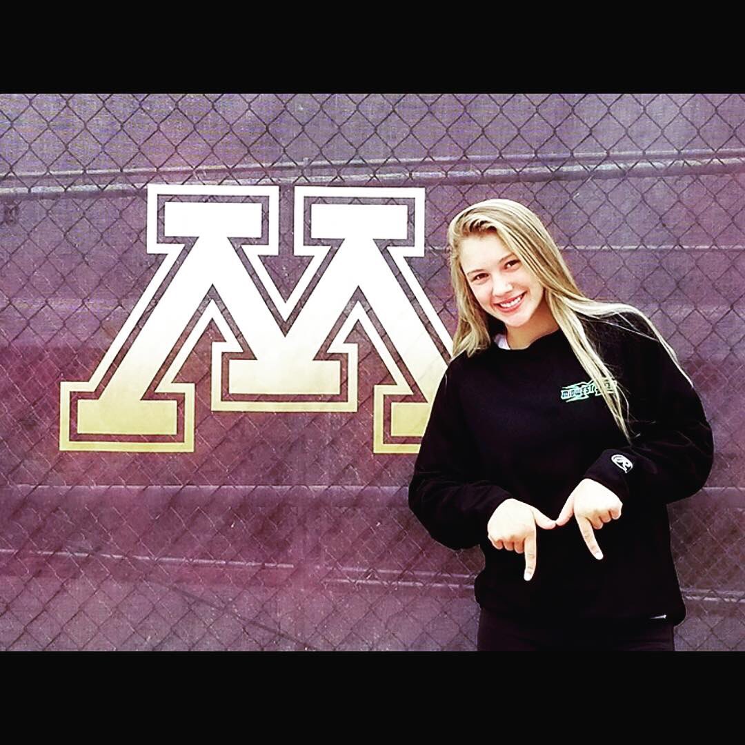 BeckstromJenna's tweet photo. I’m so blessed and happy to announce my commitment to play softball at the University of Minnesota. I couldn’t be any prouder to wear the maroon and gold! Go Gophs!〽️🐿 @GopherSoftball https://t.co/C8EHa9yt8D