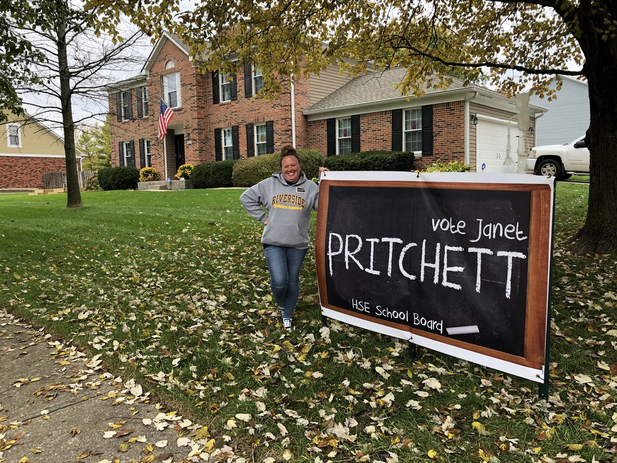 ForHse's tweet image. Banner is up! We are closing in on Election Day; our children are too important to not have a proven advocate for education on the school board. I am that person and I am asking for your vote on November 6th! 
Pritchett4HSEschools.com