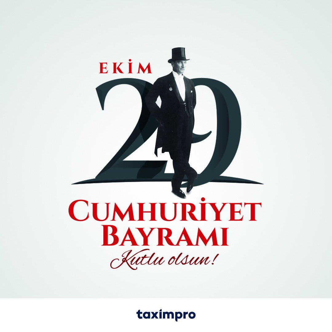 TAXIMPRO's tweet photo. Cumhuriyetimizin 95. yılı kutlu olsun! Ulu Önder Mustafa Kemal Atatürk’e saygı ve minnetle... 🇹🇷 #29Ekim #Cumhuriyet #MustafaKemalAtatürk https://t.co/pcJ5dDHY7v