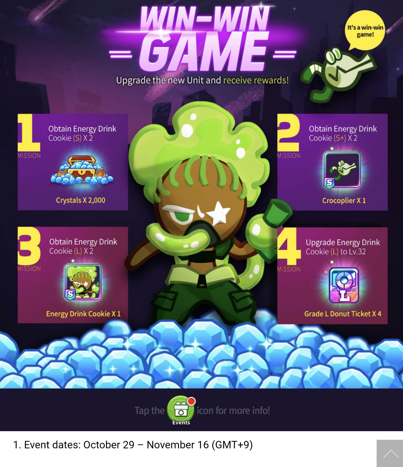 Cookie Run Updates! 🦉🌈 on Twitter "(Cookie Wars) Mythic Duo Events to