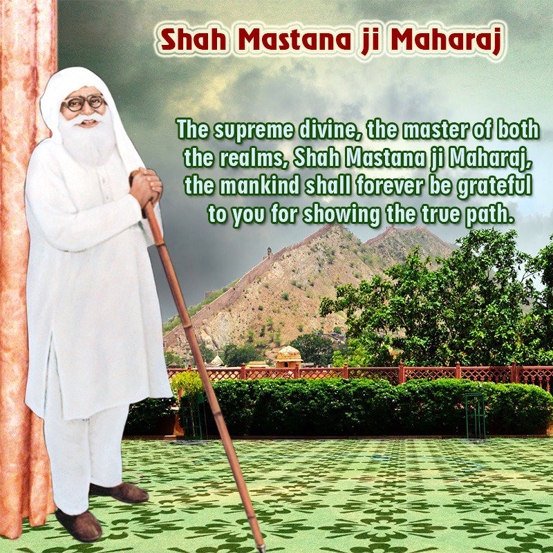 ksushma140's tweet photo. #3DaysToSaiMastanaJiBirthMonth who was founder of @derasachasauda his holiness not only sowed seed of humanity &amp; spirituality in hearts but also directed people in the path of righteousness. Saint @Gurmeetramrahim ji https://t.co/mwJXr51kPS