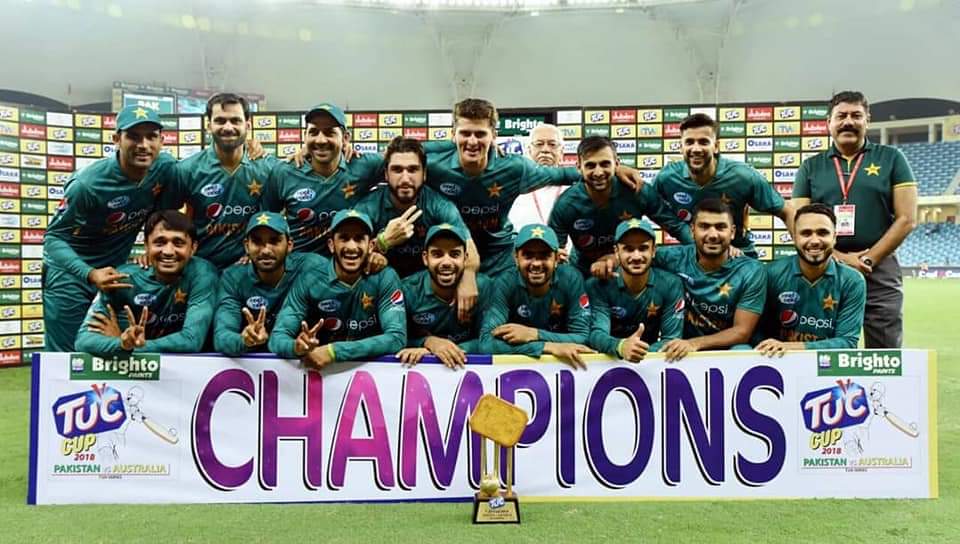 GamePlanPK's tweet photo. Brilliant news from @FIH_Hockey because #Pakistan is the Joint winner of #AsianChampionsTrophy &amp; We defended our #1 Position in #T20 Cricket. Won the series against mighty @CAComms with 3-0 #PAKvAUS https://t.co/4CnPX8H6VG