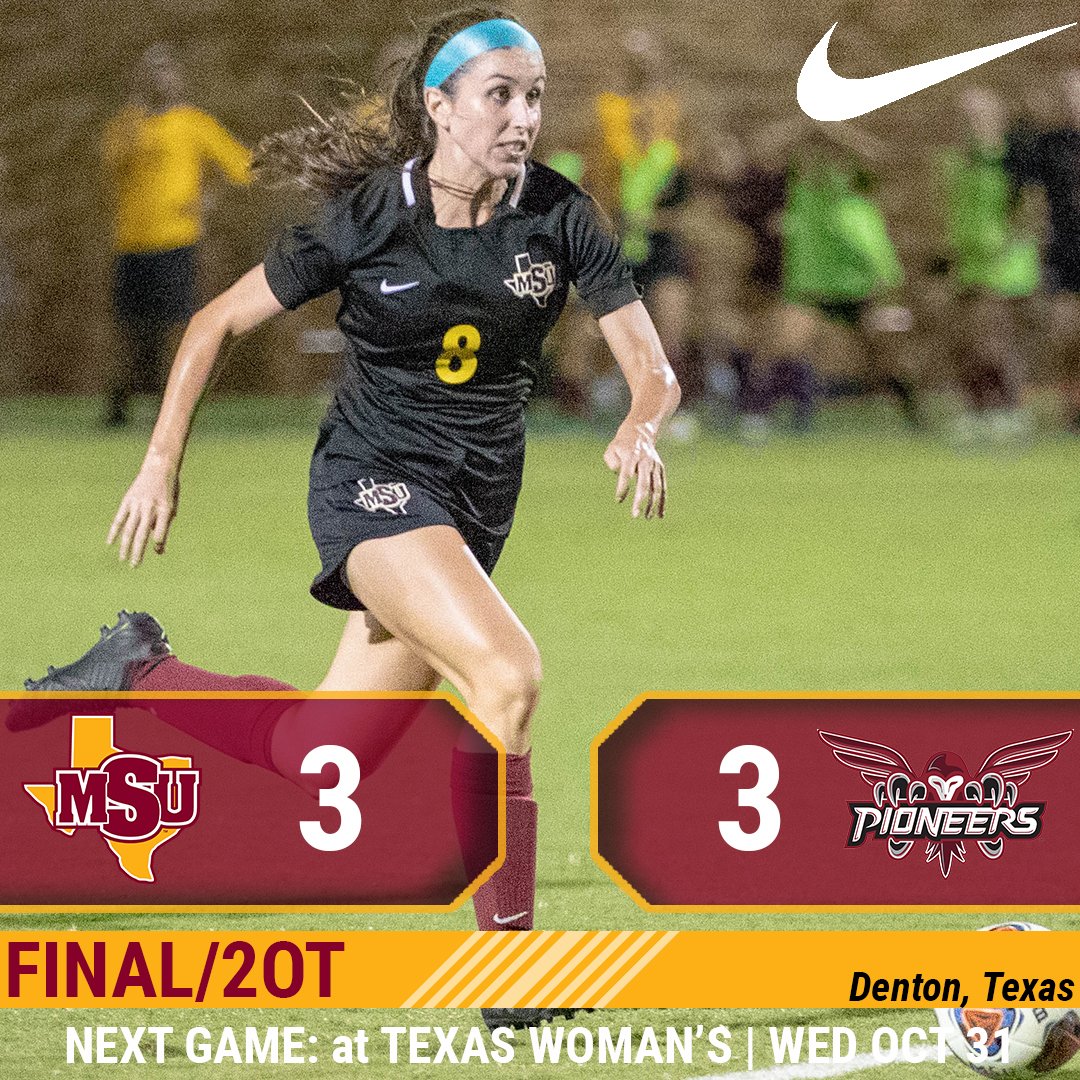 MSUMustangsWSOC (@msuwsoc) on Twitter photo W SOCCER: Madison Williams, Kelly Cannistra and Micah Wilson score goals in the season finale, but <a href="/MsuWsoc/">MSUMustangsWSOC</a> settles for a 3-all draw at Texas Woman's. The Mustangs and Pioneers go at it again Wednesday in Denton for the <a href="/LoneStarConf/">Lone Star Conference</a> quarterfinal round. Kickoff at 7 pm #StangGang W SOCCER: Madison Williams, Kelly Cannistra and Micah Wilson score goals in the season finale, but <a href="/MsuWsoc/">MSUMustangsWSOC</a> settles for a 3-all draw at Texas Woman's. The Mustangs and Pioneers go at it again Wednesday in Denton for the <a href="/LoneStarConf/">Lone Star Conference</a> quarterfinal round. Kickoff at 7 pm #StangGang