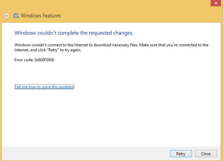 Net framework 3.5 ошибка 0x800f081f. Ошибка 0x800f081f. 0x800f0900. check your connection and click retry to try download the files again.