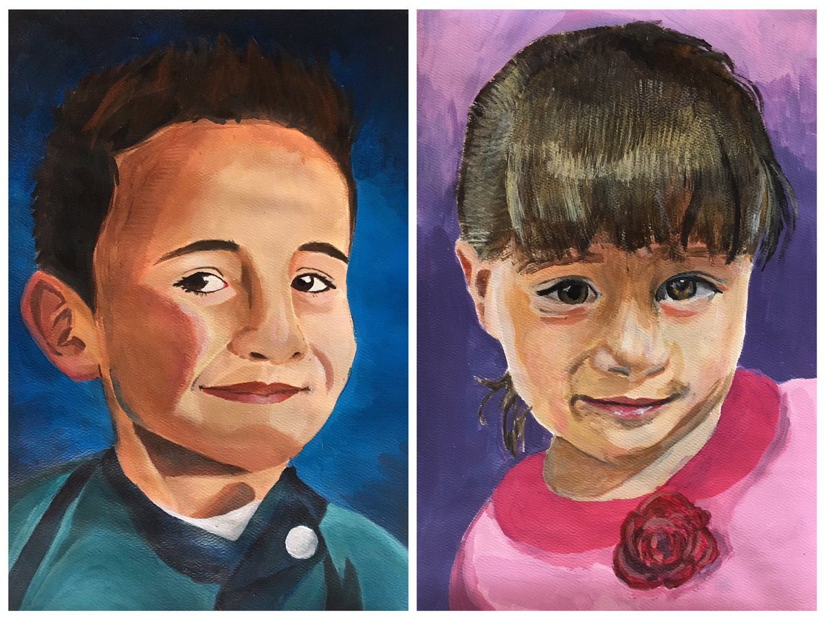 ScottoArt's tweet image. These are finished and ready to ship to Columbia, helping to brighten the lives of children in need #Art4 #thememoryproject #BeKind #helppeople @gobluechs