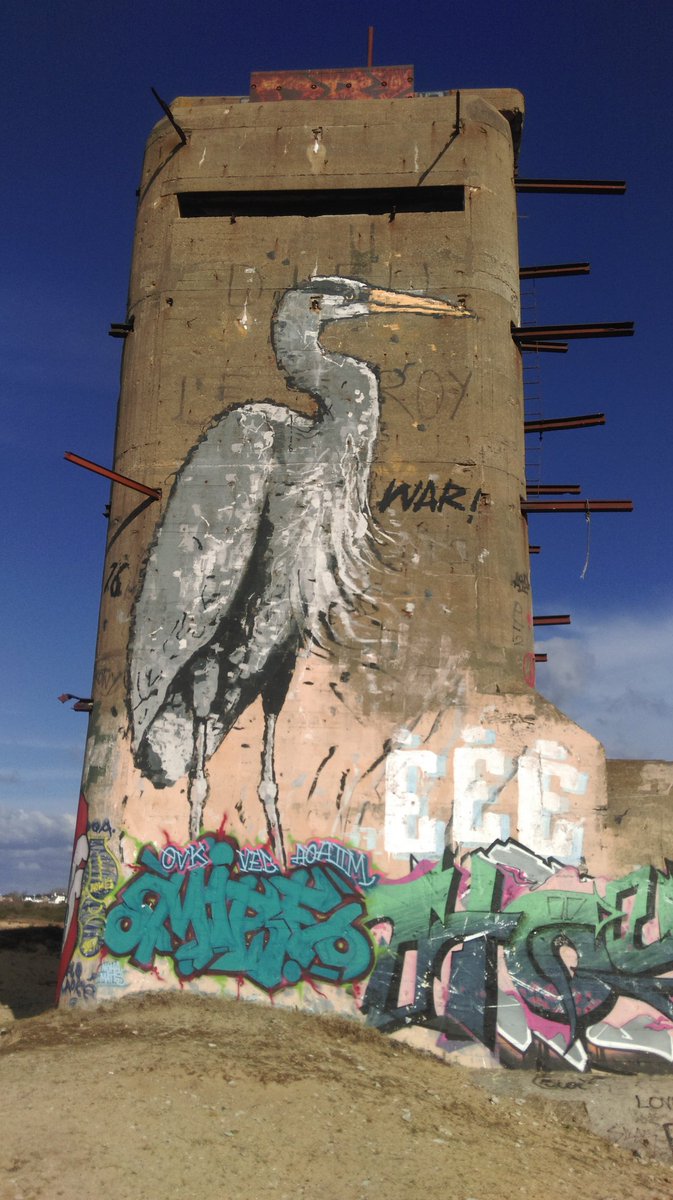 StanHintzy's tweet photo. Au détour d'une dune de la presqu'île de Quiberon, un bunker support d'une œuvre qu''un Rennais ne peut manquer -War https://t.co/YSOOQ7M69j https://t.co/LDyzwuLNSL