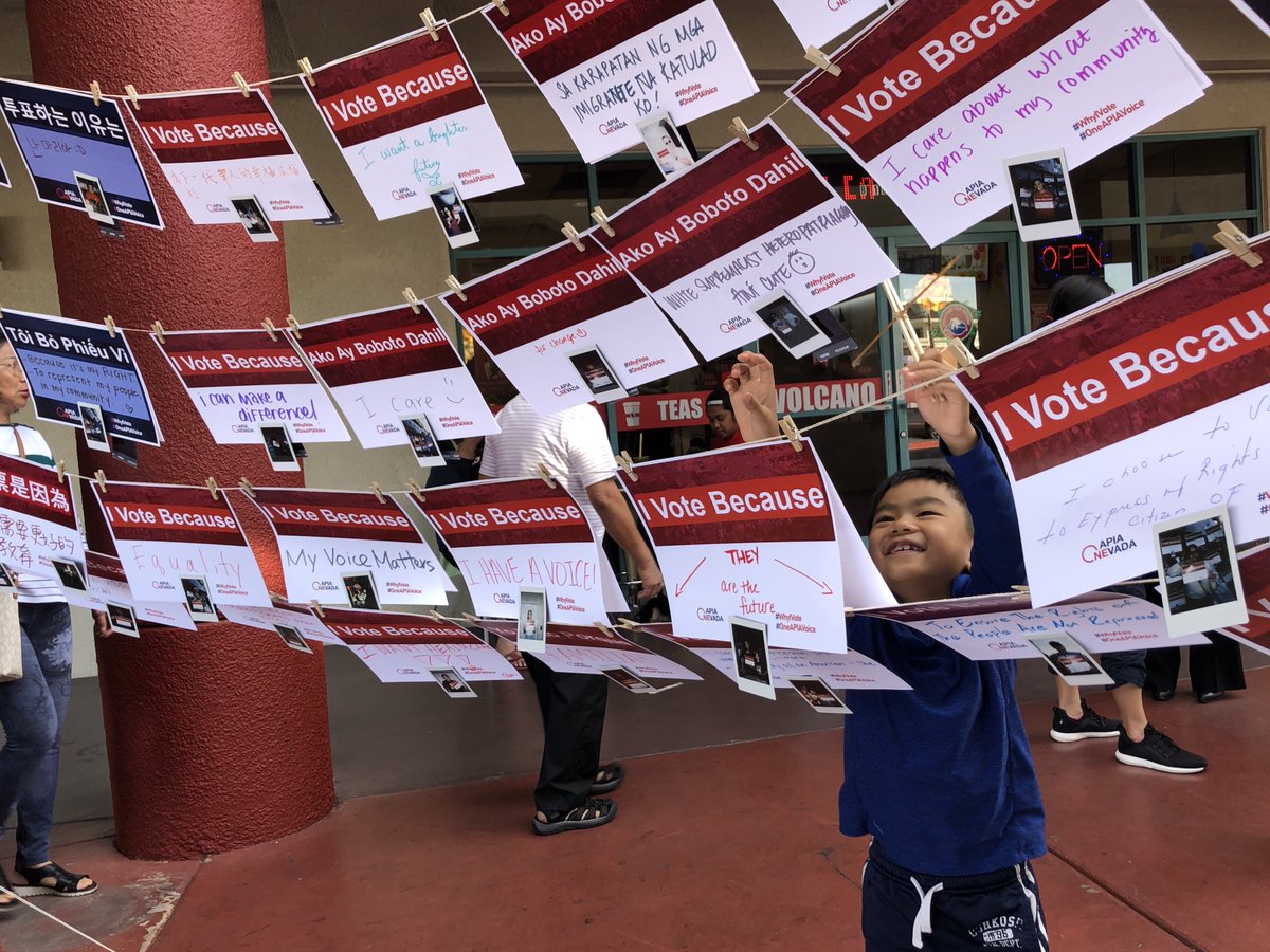 OneAPIANevada's tweet photo. #whyIVote: “For our children’s futures.” #aapivote #oneapiavoice https://t.co/D3DXVdDMTo