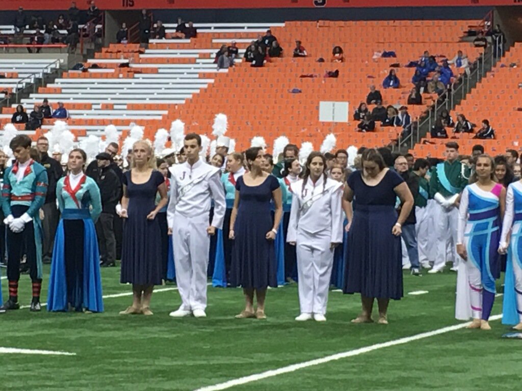 JamestownSchool's tweet photo. Just in! The JHS Red Raider Marching Band just received 1st place at the State Championships in Syracuse!! Way to go State Champions! We are so proud of all of you! #jpsny https://t.co/2FY8PdJdfO