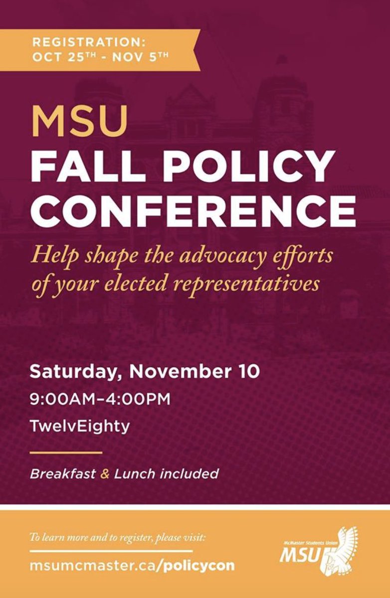 McMaster Students Union (MSU) tweet media