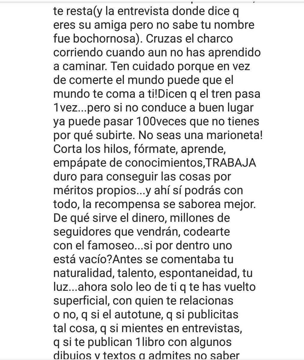 lionsmiriam's tweet photo. Este comentario para Aitana creo que lleva tantísima razón... Ojalá se de cuenta a tiempo https://t.co/u8aS2nCTUR
