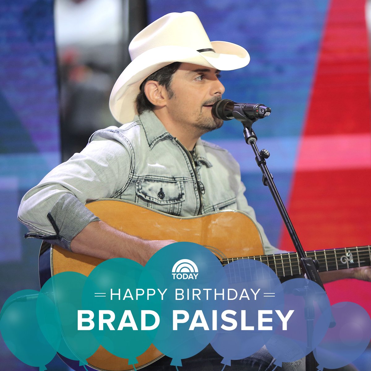 Happy birthday, Brad Paisley!  