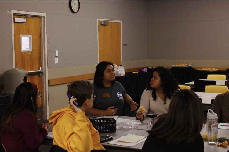 CUS_betachi's tweet photo. This past weekend, Ana Dell (BX/B), Gaby Romero (BX/Δ), and Hillary Teoyotl (BX/Δ) participated in the Inclusive Leadership Retreat where we discussed Sustained Dialogue and how to be active participants in dialogue 🌺
#SustainedDialogue #InclusiveLeadership #Retreat https://t.co/7JjSg4doNo