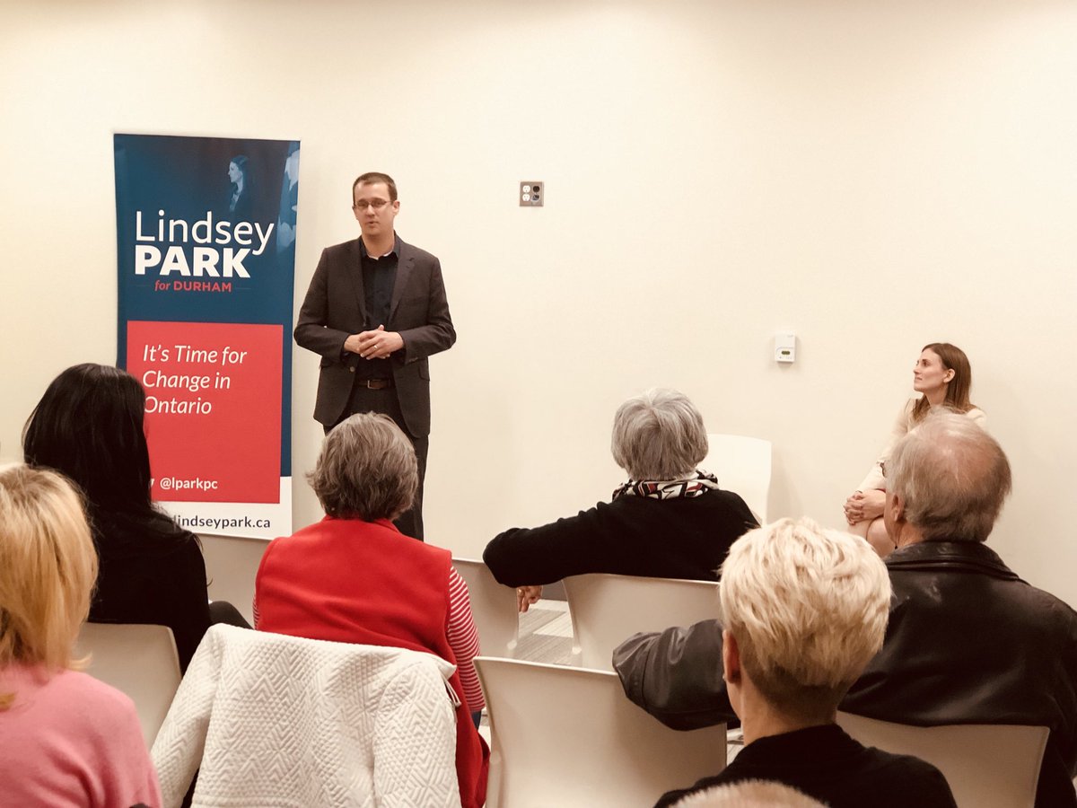 lindseyepark's tweet photo. Thank you to Minister @MonteMcNaughton for speaking at our @DurhamPCPO AGM this week. We loved having you in Durham! https://t.co/7WzeEW2AnE