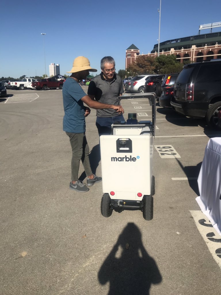 .<a href="/CityOfArlington/">City of Arlington</a> experiences innovation in #lastmile #delivery #TexasMobilitySummit #texasinnovationalliance #open4innovation #robotics