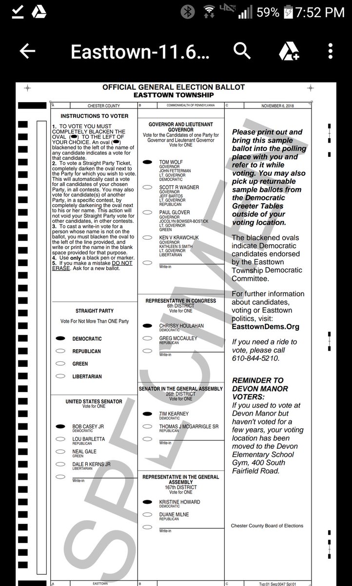 chester county republican sample ballot Sample ballots | kennett area democrats.