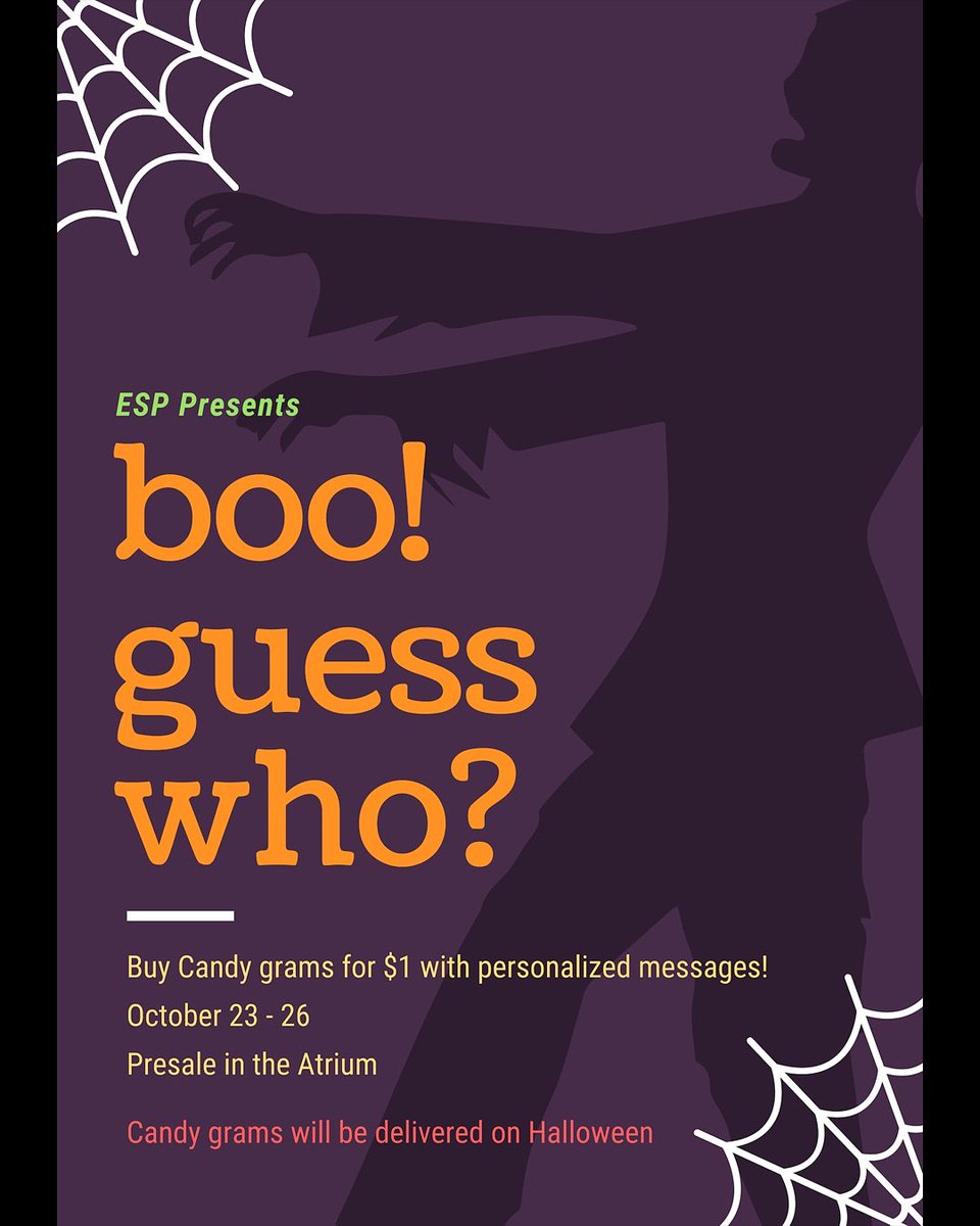 Just a quick heads up: candy gram sales have been extended!

During all three lunches, drop by the atrium to buy $1 candy grams with personalized messages!