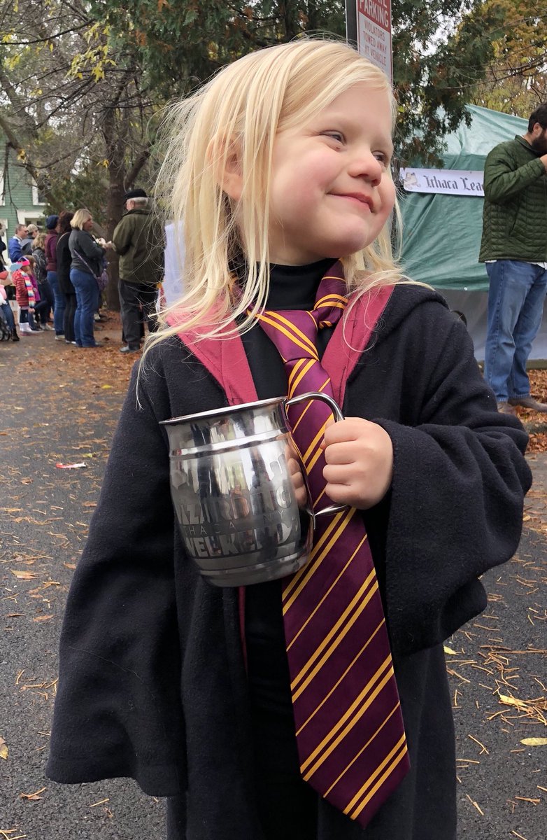 bdcosgrove's tweet photo. The fam had a mess of fun at @ithacaismagic Wizarding Weekend #FirstButterBeer #NotCanon @binge_mode https://t.co/zgOIAoFdwk