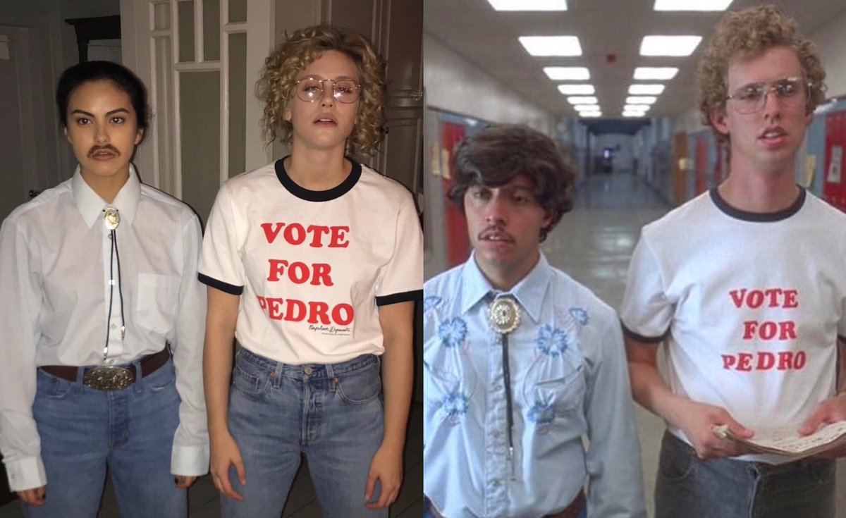 Try the iconic Napoleon Dynamite duo! 