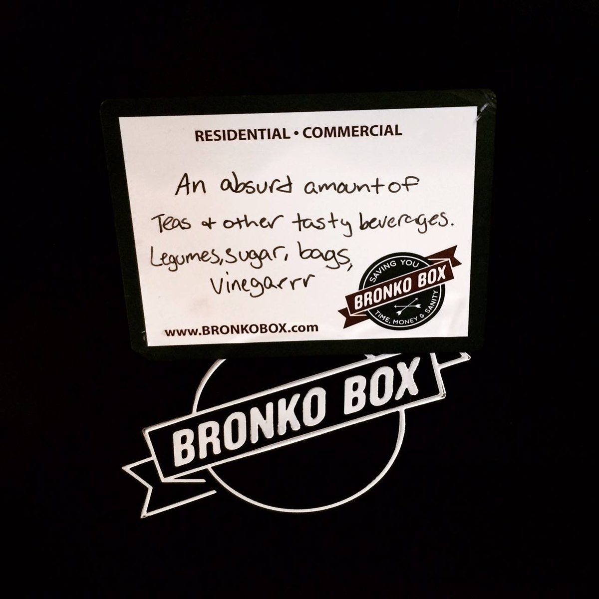 BronkoBox's tweet image. Obviously, even thirsty pirates use Bronko Box. [reading the return box labels is my pastime] #BetterBoxes #ATX