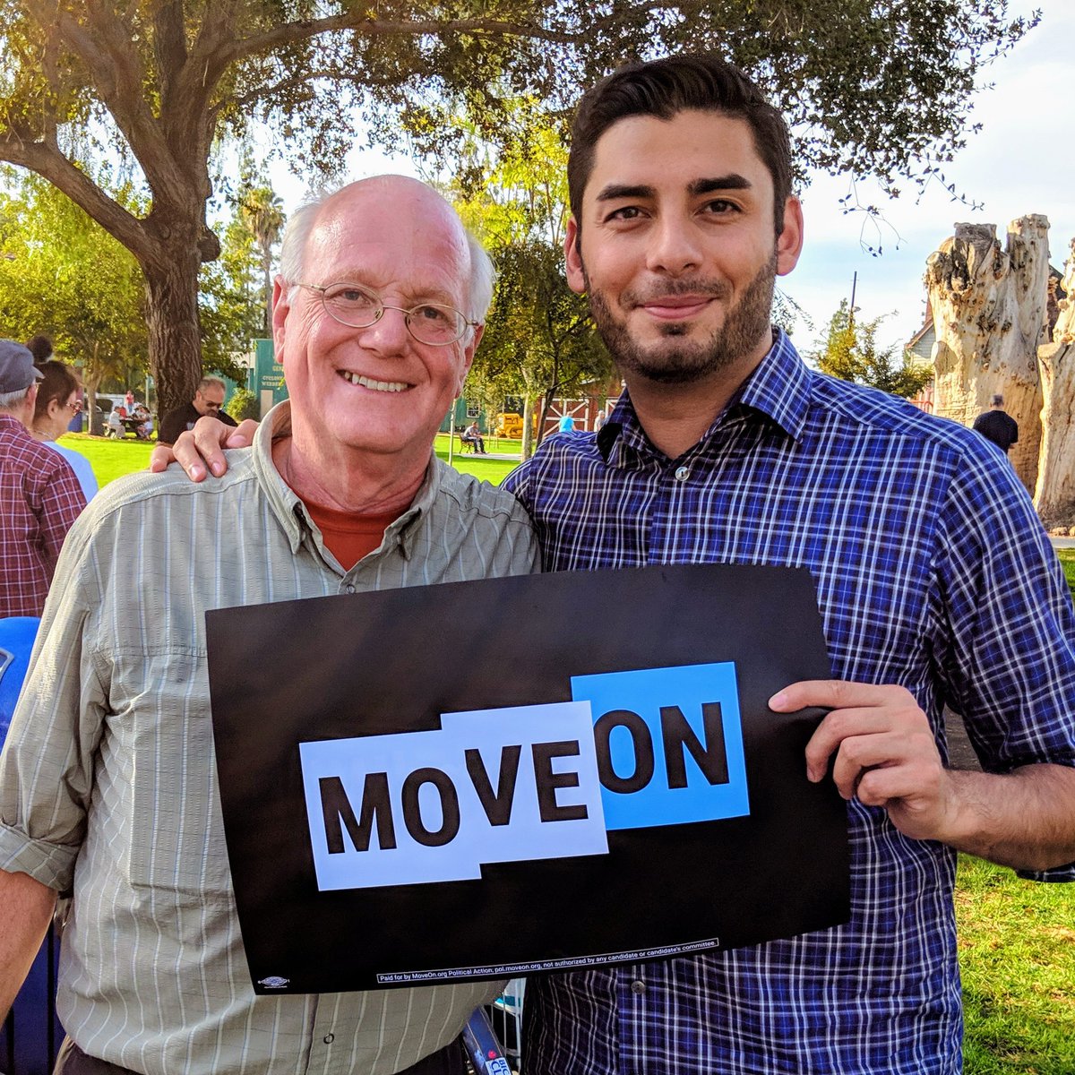 annagalland's tweet image. One of my favorite joyful projects in this election is @MoveOn's ice cream-filled partnership  w/@YoBenCohen &amp;amp; Jerry Greenfield, founders of @benandjerrys, to help #FlipTheHouse. Here's Ben today with @ACampaNajjar. Custom flavor: Amar-etto American Dream
 nytimes.com/video/us/elect…