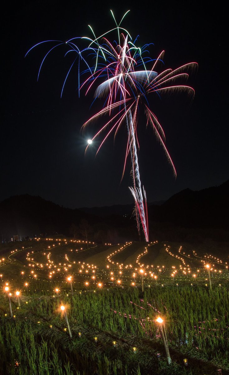 棚田の夜祭り