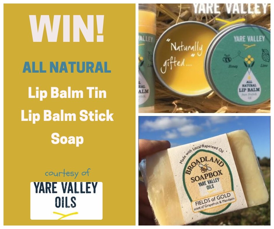 FabFarmShops's tweet photo. 💋💋💋COMPETITION💋💋💋
We're giving away these natural lipbalms &amp; handmade soap in this week's #competition!  Made from @yarevalley #farmshops #awardwinning #Norfolk #rapeseed oil. F&amp;RT to enter. Comp ends Friday #giveaway #win https://t.co/ZAOIRpMS8s