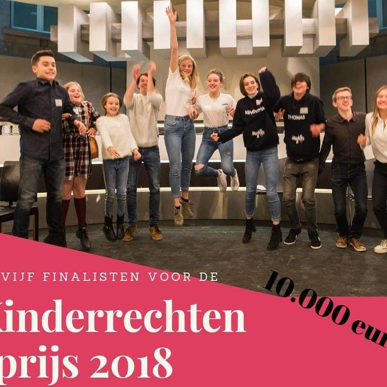 We zijn met de vzw Saying Goodbye bij de laatste 5 finalisten voor de kinderrechtenprijs 2018! Top werk van onze ambassadrices. #kortrijk