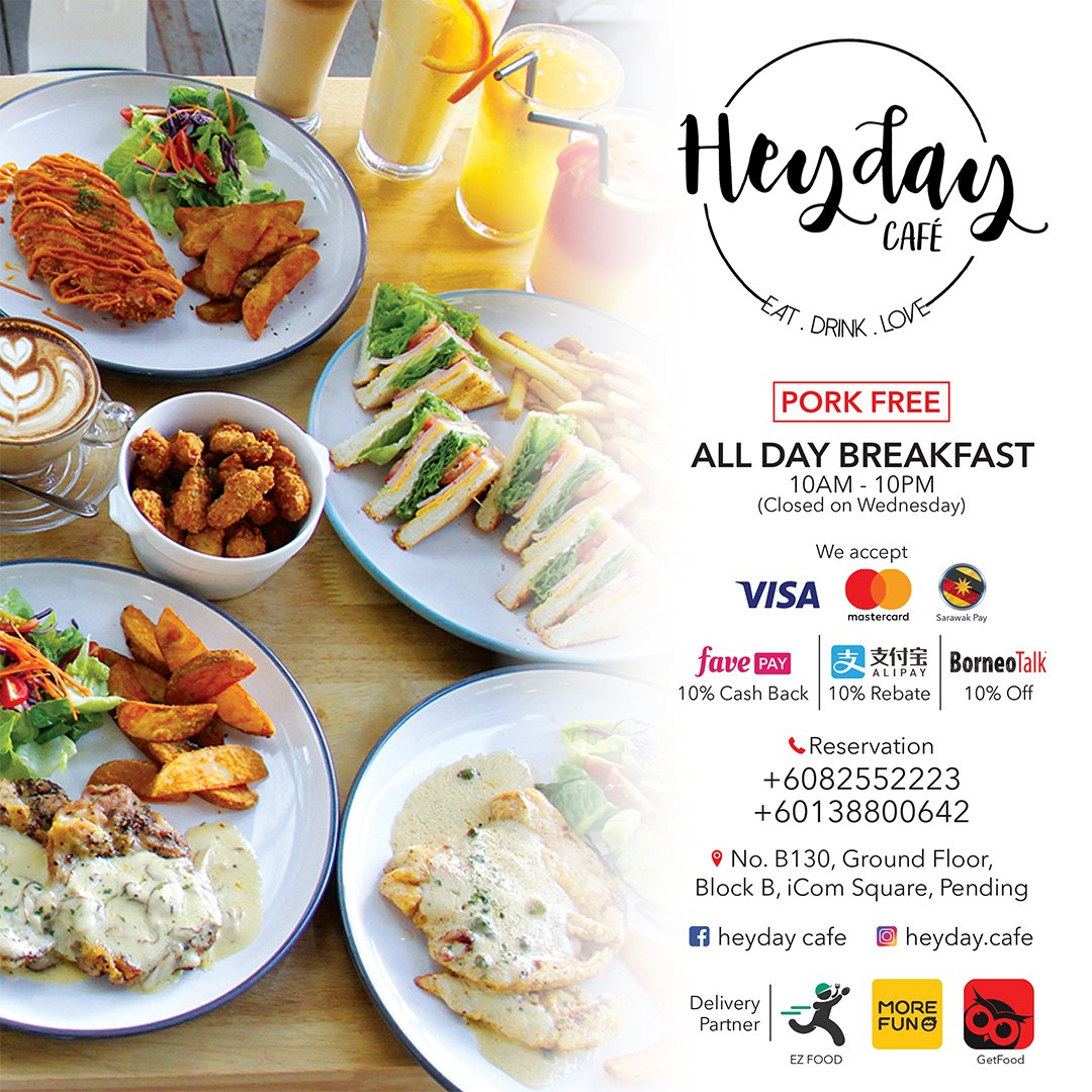 Happenings In Sarawak On Twitter Craving For Alldaybreakfast Varieties Heyday At Icom Square Jalan Pending Got Your Needs Covered They Ve Got Awesome New Lunchset Too Foodie Yums Nomnom Breakfast Kuching Sarawak