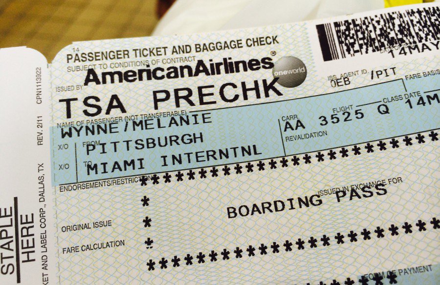 tsa precheck not on boarding pass american