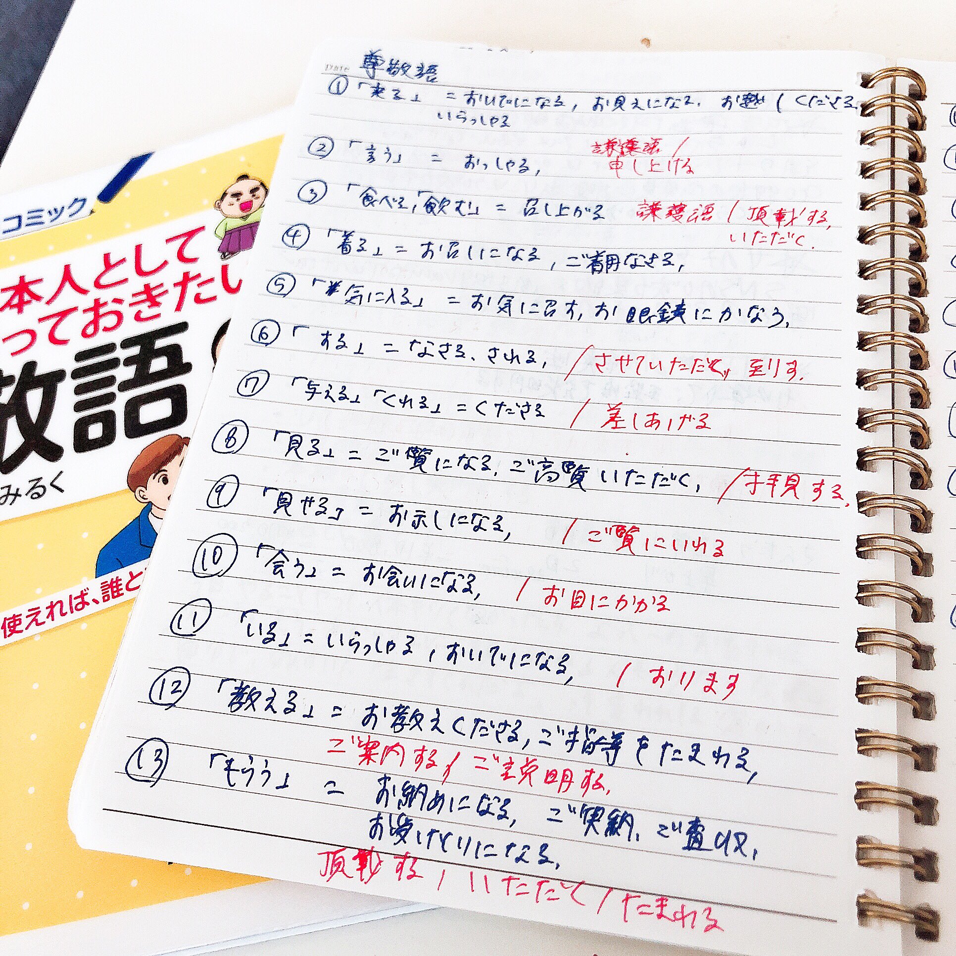 佐々木みいな 尊敬語と謙譲語の使い方が合ってんのかなって不安に思ってこれがいちばん打倒だろうと思って買った 日本人として知っておきたい敬語 を書いて覚える朝のお勉強タイムだん 謙譲語 尊敬語 美化語 丁寧語 田島みるく なさるされるさせ
