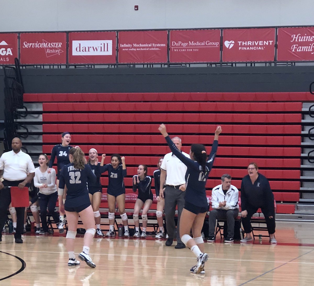TrinVolleyball's tweet photo. Join your Varsity Blazers tomorrow night for semi sectionals as they face Montini! At 530 at Glenbard south!! https://t.co/Cc9bleclvL