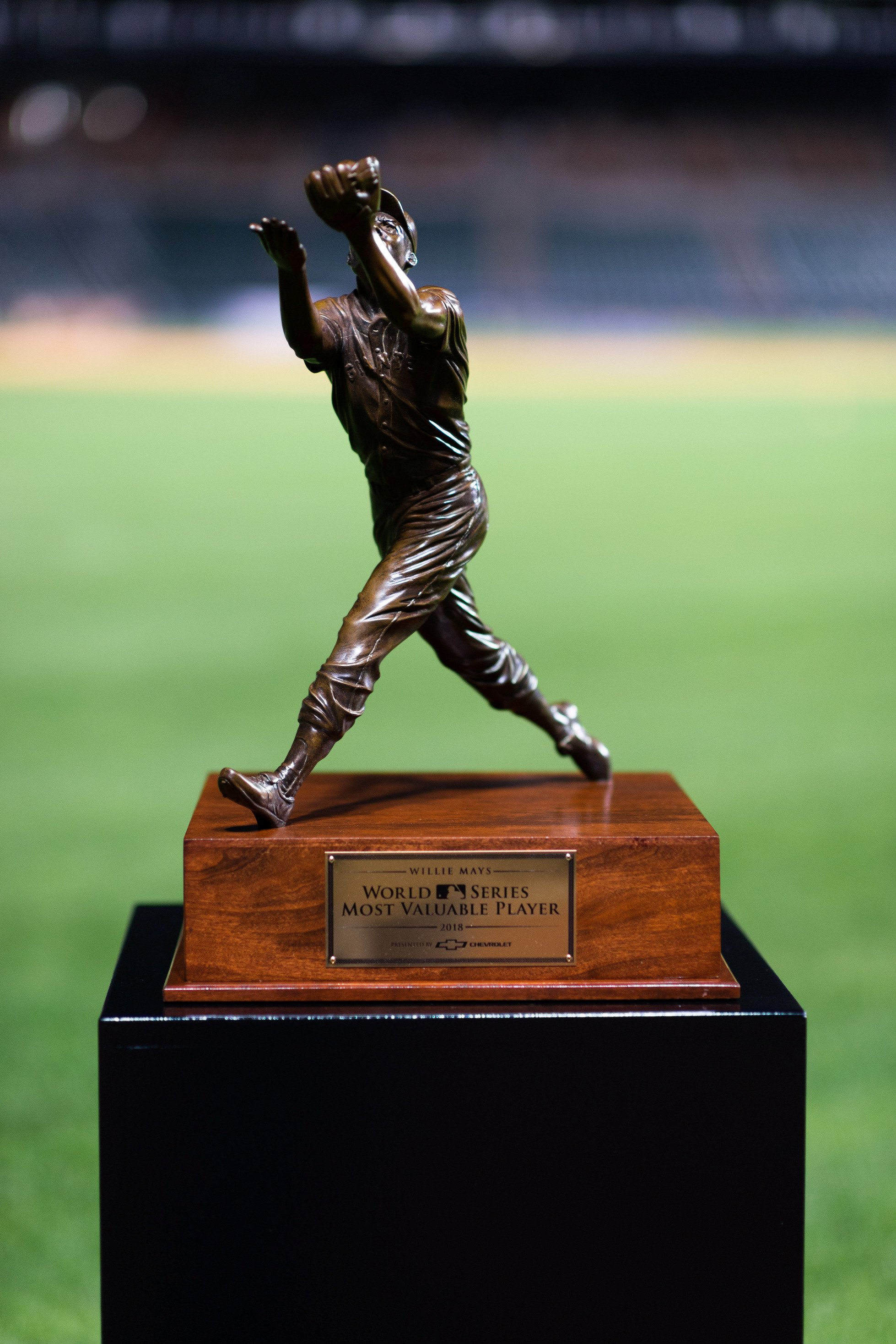 MLB on X: The new Willie Mays #WorldSeries MVP trophy in all its