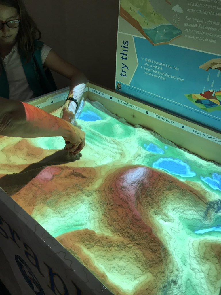 bhontz's tweet photo. Loved this MSKinect @csuf Geology club dynamic topological mapping activity at the 3rd annual @GirlScoutsOC STEM Expo #GSOCSTEMEXPO https://t.co/U4mnFffvnR