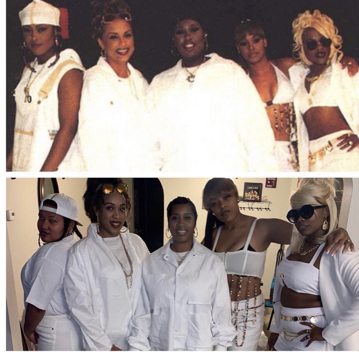 MissyElliott's tweet image. AND I GOT ALL MY SISTAS WITH ME🎼🎤👏🏾👏🏾👏🏾I see y’all🙌🏾 forreal tho side bar this pic of all us together will forever be ICONIC🔥 @sosobrat @LilKim @angiemartinez Our sis #LeftEye rest in paradise🙏🏾