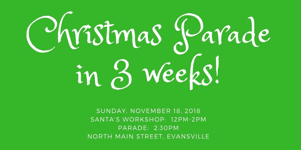 EvvParade's tweet photo. Three weeks away! https://t.co/qC7iWdinfa