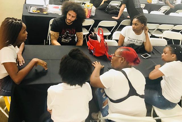 girlsclubny's tweet photo. Sharpening our #leadership skills in critical times 💪🏾✊🏾🖤 We are so grateful to kaepernick7 nessnitty hrradiolady mightykatrinab and everyone in the yourrightscamp fam for welcoming us and for encouraging us to shine! ✨ An unforgettable weekend connecting with young people i https://t.co/59oZ6JKaHX