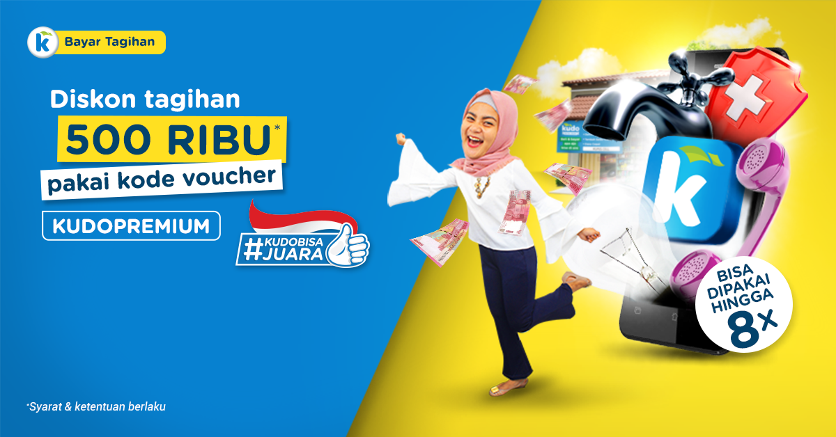 GrabKiosID's tweet photo. Untung makin lancar dari transaksi bayar tagihan bulanan pakai kode: KUDOPREMIUM!
Buruan tawarin pelangganmu!
Info lengkap, cek aplikasi Kudo sekarang! Download aplikasi Kudo di sini:
https://t.co/CiMQSkavOZ
#KudoBisaJuara #PromoKudo #Oktober https://t.co/llpsHsw9wt