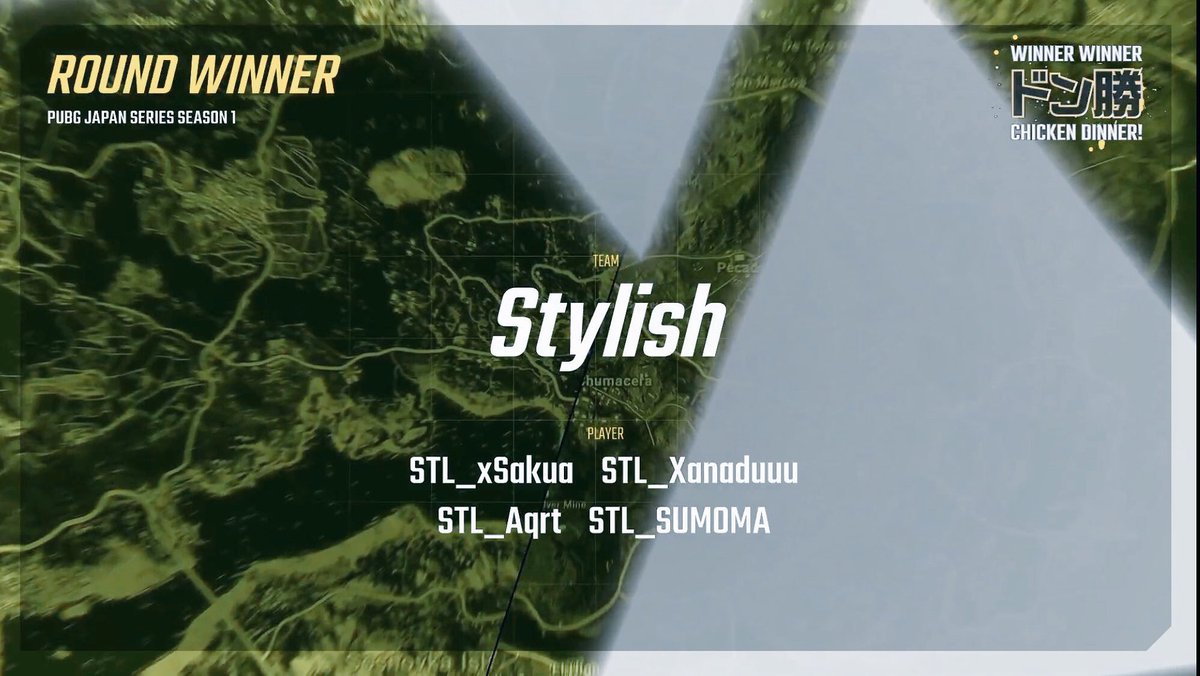 Stylish_pubg's tweet photo. 🎩PJSseason1 Phase2 Grade2 Day4🎩

[R1] 3位   [R2] 13位  [R3] 4位   
[R4] 1位ドン勝👑

Day4終了 総合順位は2位✨

平和主義・省エネのStylish！
さくあ[@xSaxa04]がR4で見せました！
Day5(11/4)も応援よろしくお願いします!

 #Styilsh #STLWIN
#PJSseason1 #PUBG_DMM https://t.co/NmPIHX5VRm