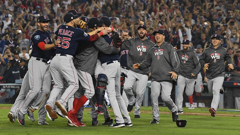 NESN's tweet photo. The Red Sox tweeted out a simple message after winning the 2018 World Series. 
https://t.co/uloxYfn5ra https://t.co/JaUtcP0ZLT