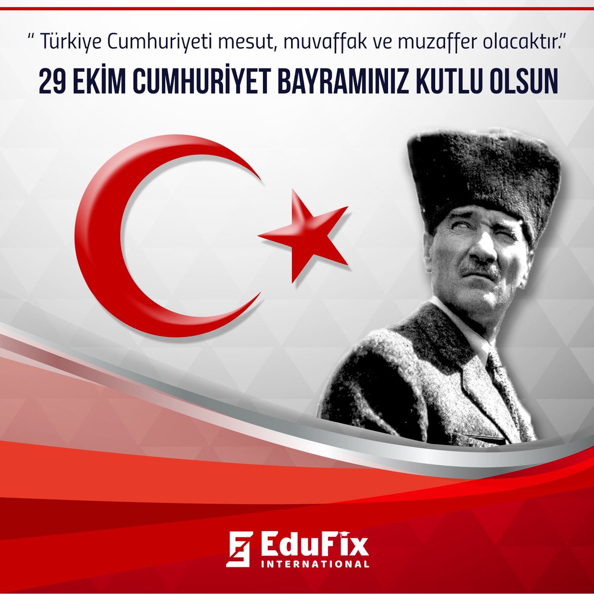 Edufix Yurtdışı Eğitim Danışmanlığı Ailesi Olarak Cumhuriyetimizin 95. Yılını En İçten Dileklerimizle Kutluyoruz. #29Ekim1923

edufix.com.tr