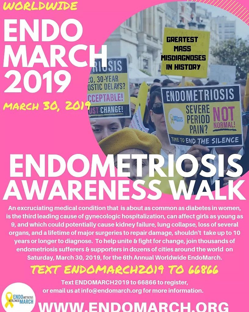 endomarch_mendo's tweet image. we hope you’ll join 1000s of patient rights activists around the🌎 on March 30, 2019, to help stand up and fight for the rights of endometriosis sufferersall over the🌍so that receiving appropriate&amp;amp;timely medical care without discrimination will become the norm.......