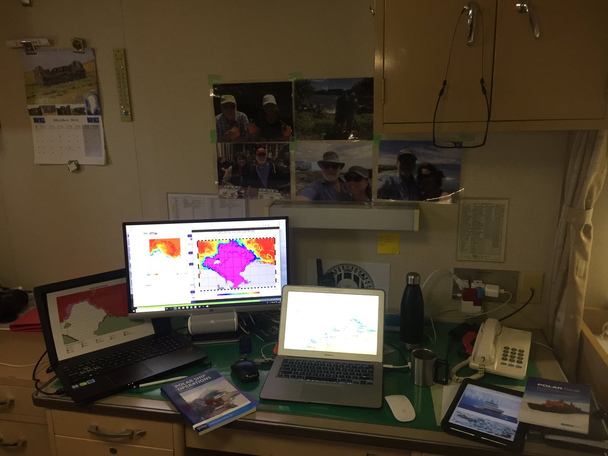 icenav57's tweet image. My Ice Navigator work stn in my cabin onboard #RVMirai conducting #arcticresearch in Chukchi &amp;amp; Bering Seas focused on improving wx forecasting during #YOPP @kyokuchiken #Arctic #Arcticshipping.