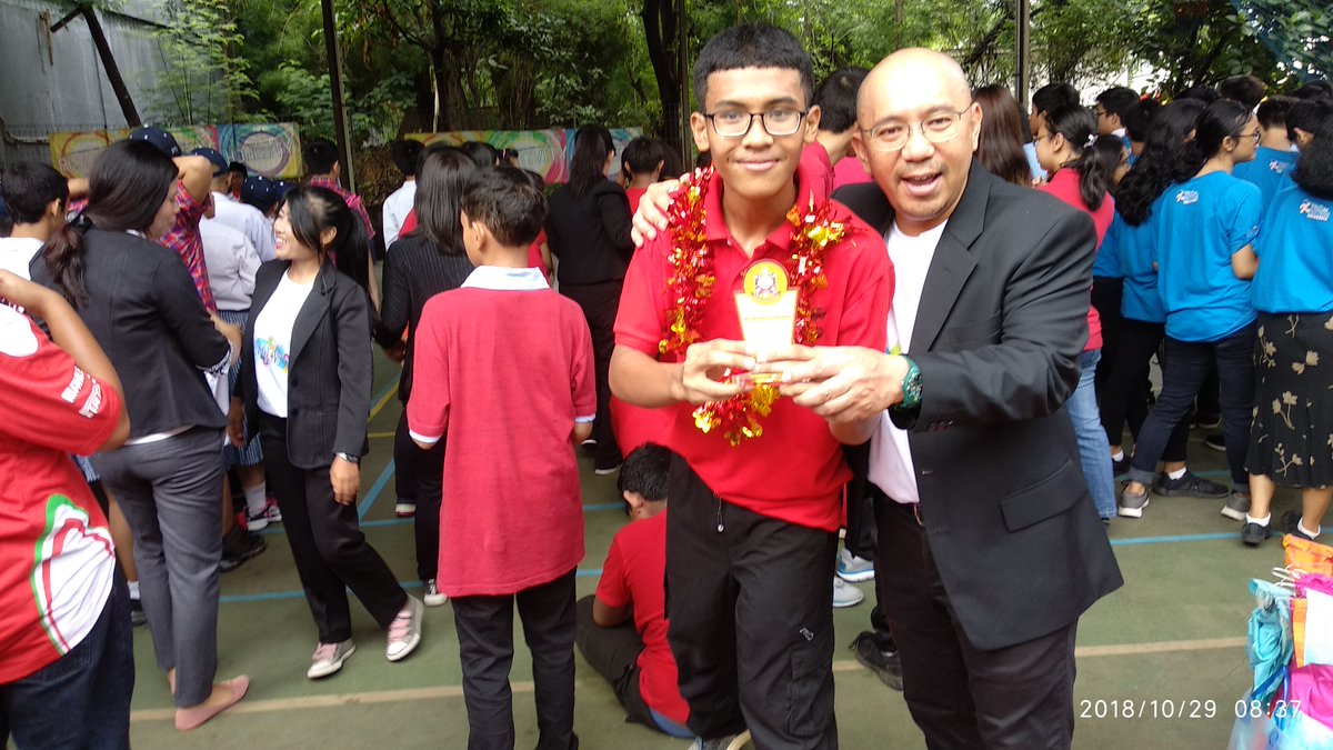 StiBintaro's tweet photo. Flag Ceremony and Asian Games Autism Medal winners celebration at STI  - 2 https://t.co/HVosxZYCaH