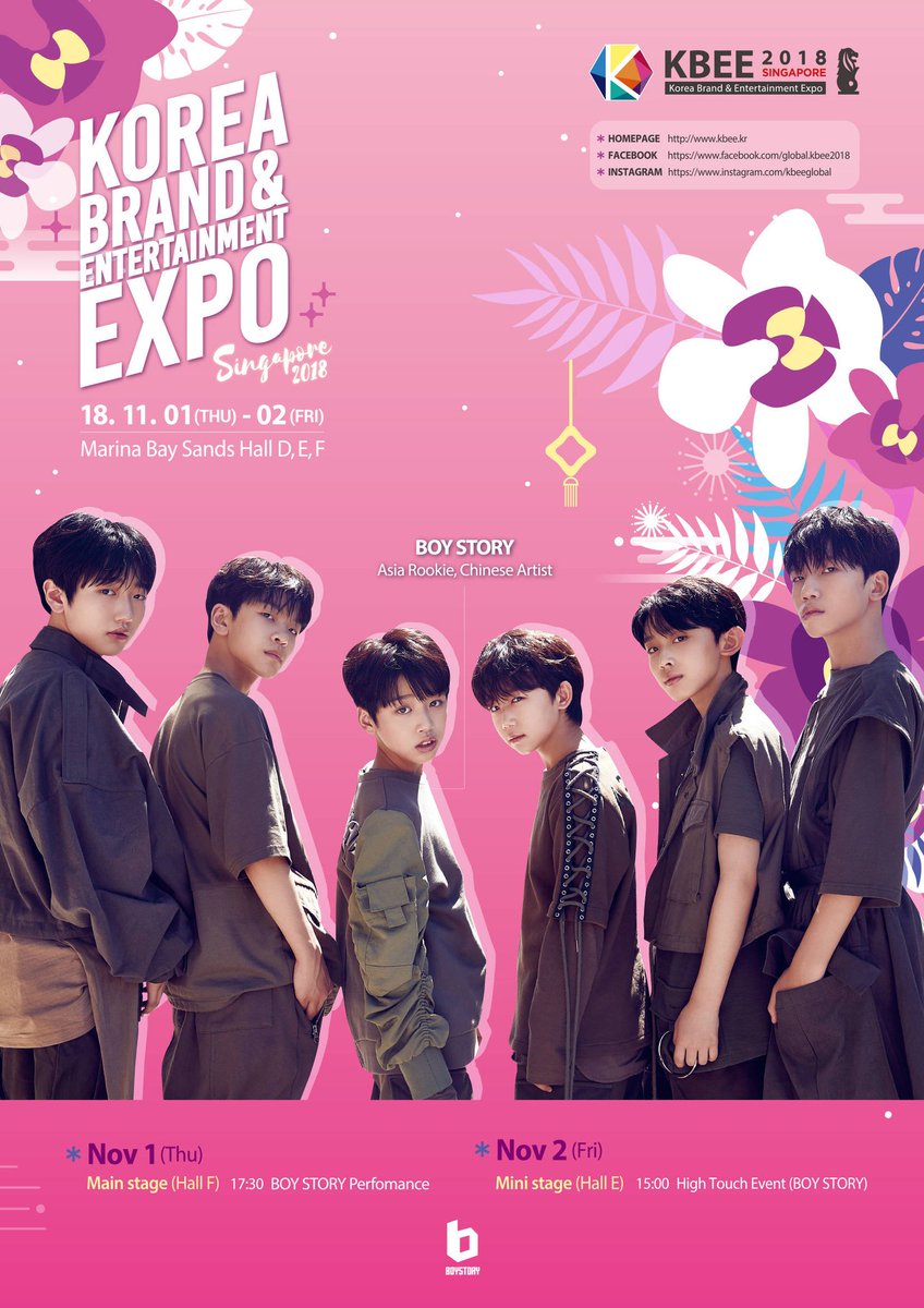 BoyStoryArchive's tweet photo. [UPDATE]

#boystory[超话]##KBEE2018# 
11. 1 Performance
11. 2 Hi-touch Event
📍Marina Bay Sands Hall 

BOSS们我们新加坡见哦[给你小心心] ​​​💜 https://t.co/4K5UA5rOhx