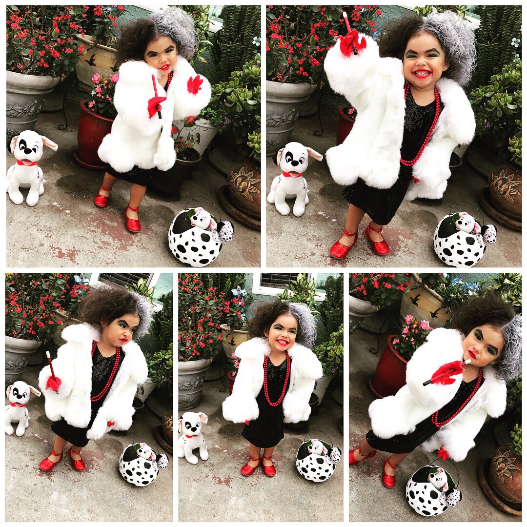 @_amsters1 For those who think she doesn’t even know who darla is trust me she watches old Disney movies this was her idea last year cus she thought cruela was so scary &amp; wanted to be scary for Halloween