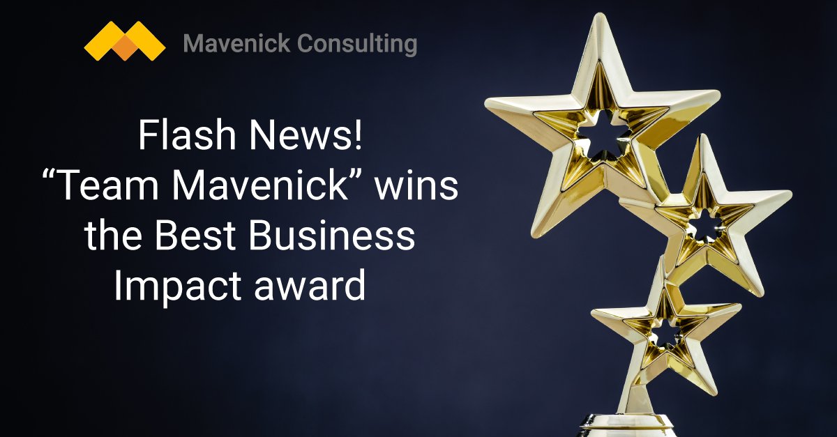 Mavenick_RPA's tweet photo. Flash News! We are excited to announce you that “Team Mavenick” wins the Best Business Impact award at #UiPath #PowerUpAutomation #Bengaluru #Hackathon 2018 #RPA #Hacker #AI https://t.co/bSIFyqOF7n https://t.co/3v4mckSCYd