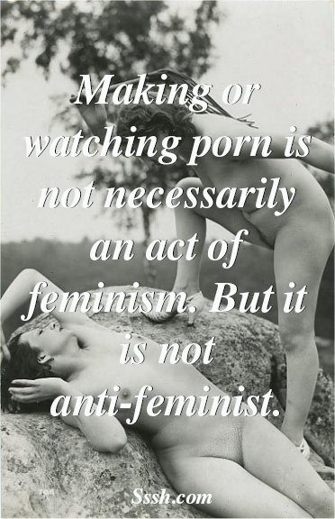 Making porn is not inherently anti-feminist. #feministporn https://t.co/9J6KIS9pF5 RT @ssshforwomen:<a href="/tag/feministporn"class="tags">#feministporn</a>