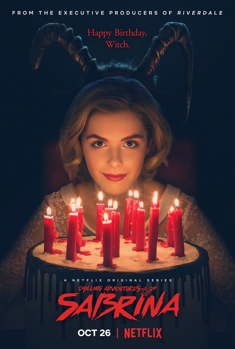 2NITEonNETFLIX's tweet photo. .@sabrinanetflix l 2018 l Created : @WriterRAS

The #ChillingAdventuresOfSabrina is the best addition to Netflix original content in a while. Spooky, dark, amazing writing and a stellar cast caps a fantastic series everyone should see!

🍿🍿🍿🍿🍿/5 https://t.co/E8m9qHZHr1