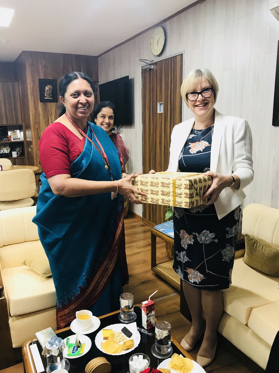 Great discussions last week between @MelanieWelham and @RenuSwarup  on taking the @DBTIndia -@BBSRC partnership forward. @UKRI_India #togetherforimpact #UKRIGlobal