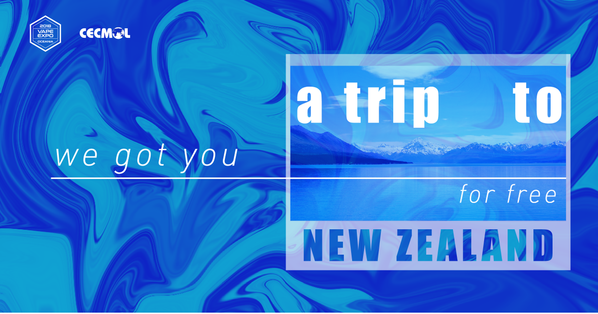 vapexpooceania1's tweet photo. Win a trip to New Zealand with hotel and tickets to our Vape Expo Oceania?🛫🇳🇿
Join our giveaway and good luck 🍀
https://t.co/d9D00BbOcJ
See you in Auckland 😎
#auckland #giveaway #vape #vapeexpo #freetrip #cecmol https://t.co/wptMpCEx5A